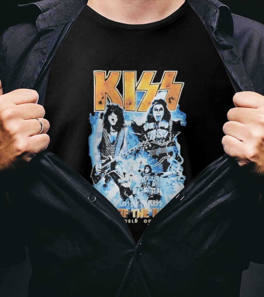 Kiss End Of The Road World Tour Rock Music Iconic Band Image T-Shirt