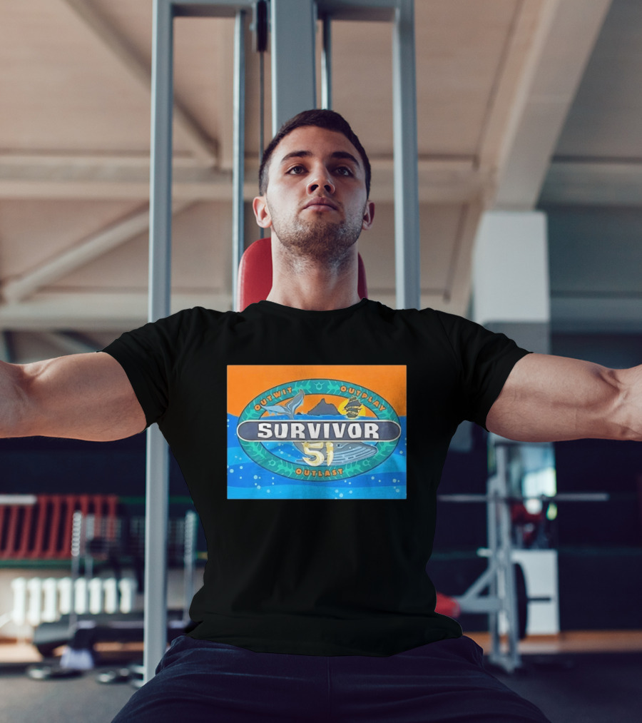 Survivor 51 Outwit Outplay Outlast Whale And Ship Reality TV T-Shirt