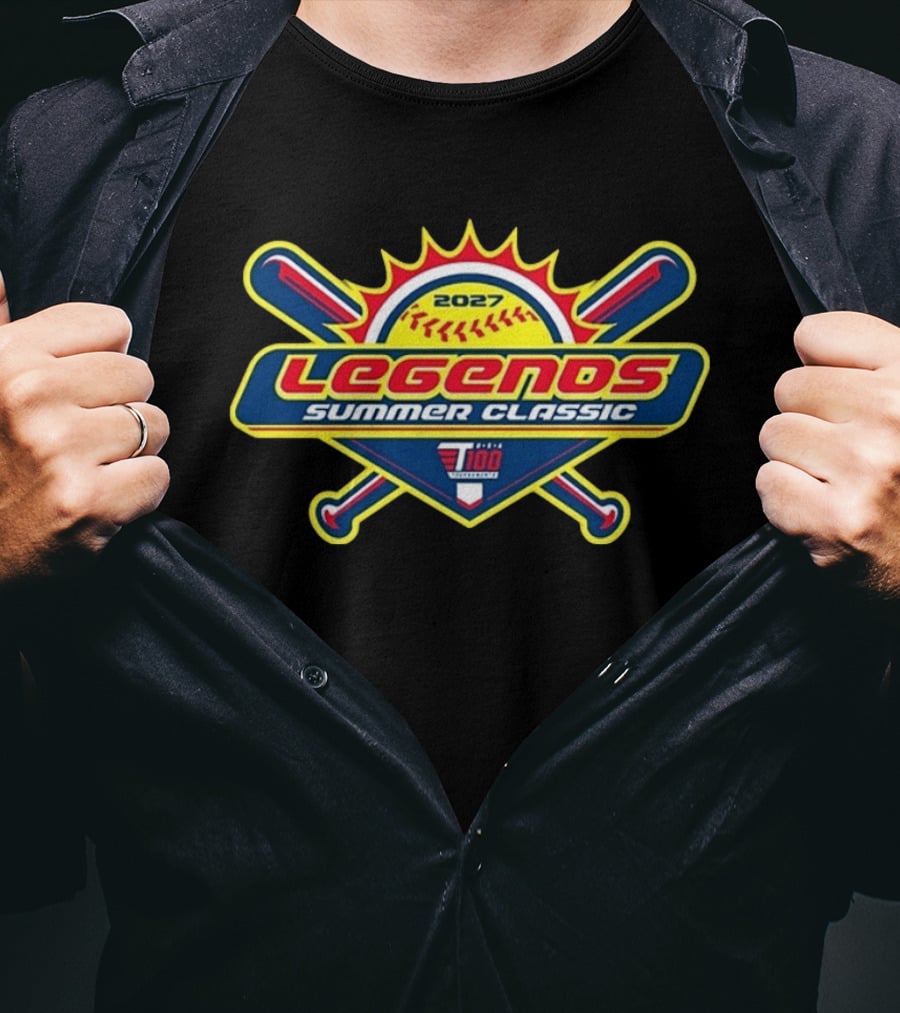 Legends Summer Classic Softball 2027 USA 100 Swingman Shield T-Shirt