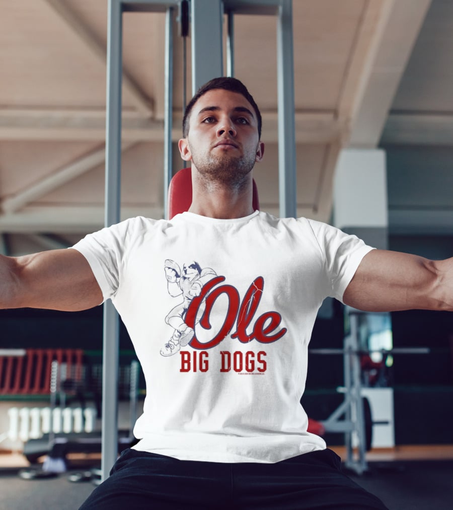 Ole Big Dogs Mississippi Football Spirit BDCF T-Shirt