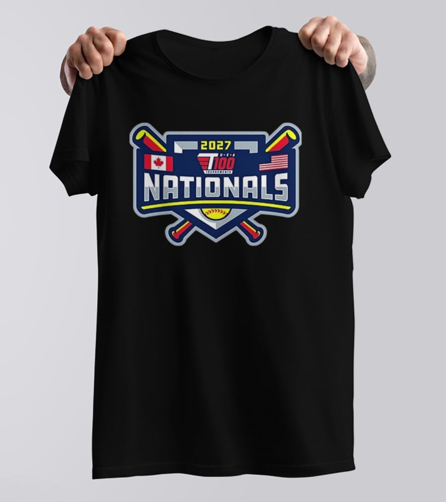 2027 T100 USA Canada Nationals Baseball Tournament T-Shirt