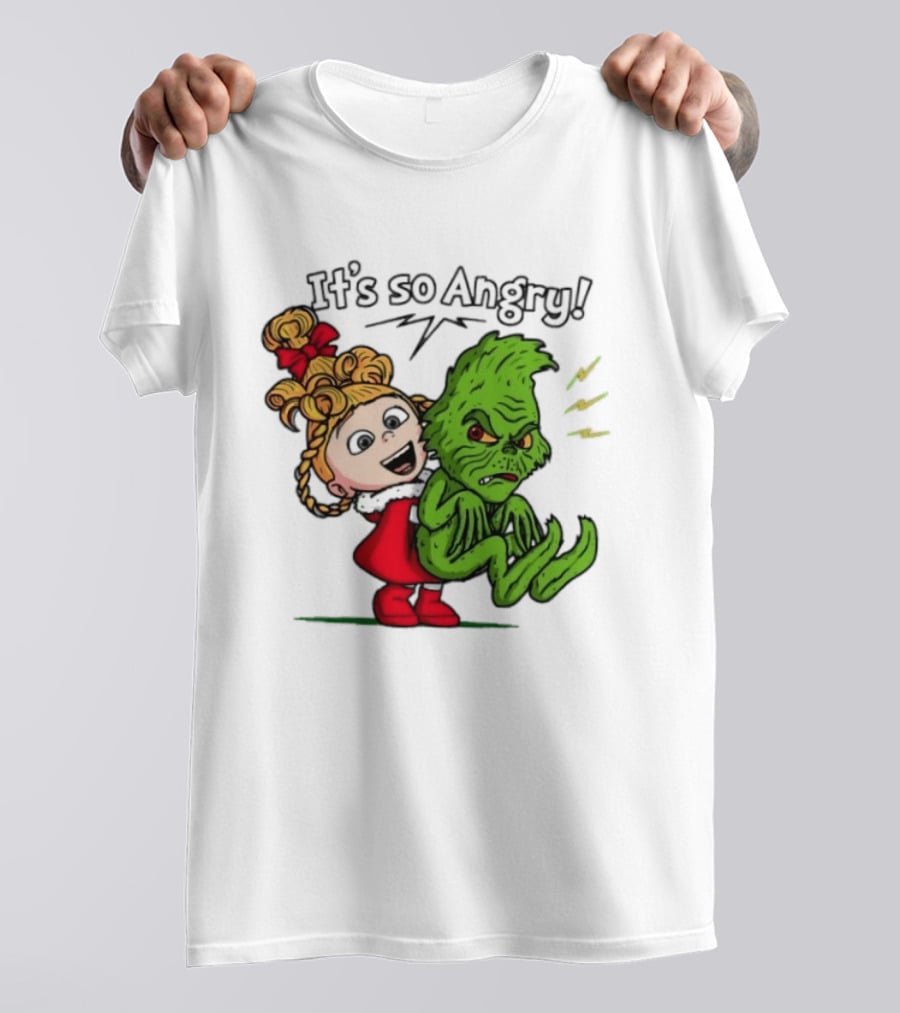 Cindy Lou Who Grinch It's So Angry Holiday Scene T-Shirt