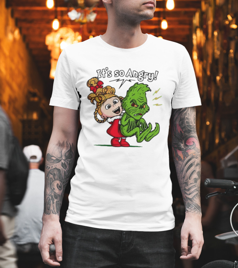 Cindy Lou Who Grinch It's So Angry Holiday Scene T-Shirt