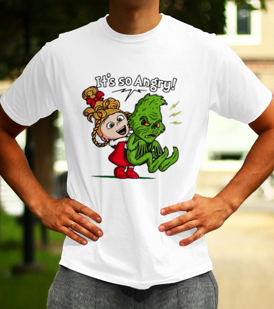 Cindy Lou Who Grinch It's So Angry Holiday Scene T-Shirt