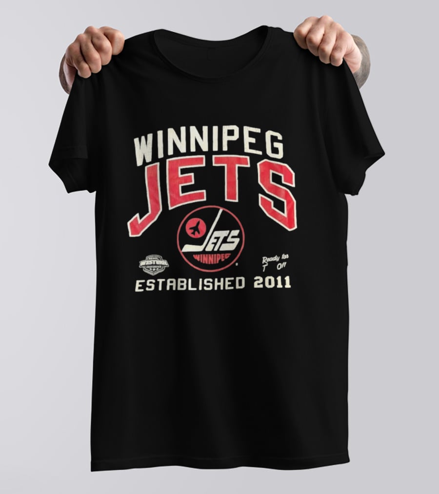 Winnipeg Jets NHL Western Conference Ready To Jet Off Established 2011 T-Shirt