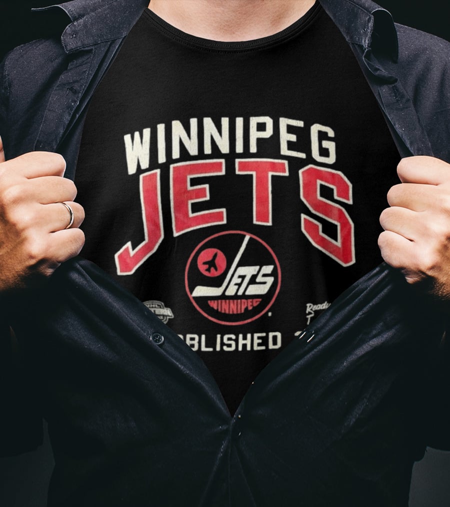 Winnipeg Jets NHL Western Conference Ready To Jet Off Established 2011 T-Shirt