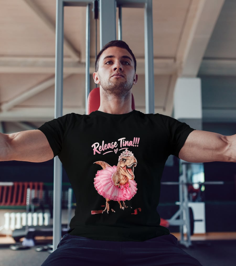 Release Tina Rex In Pink Tutu And Tiara T-Shirt