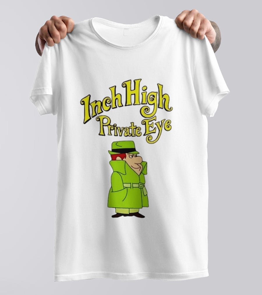 Inch High Private Eye Detective Cartoon Character 1970s Nostalgia T-Shirt