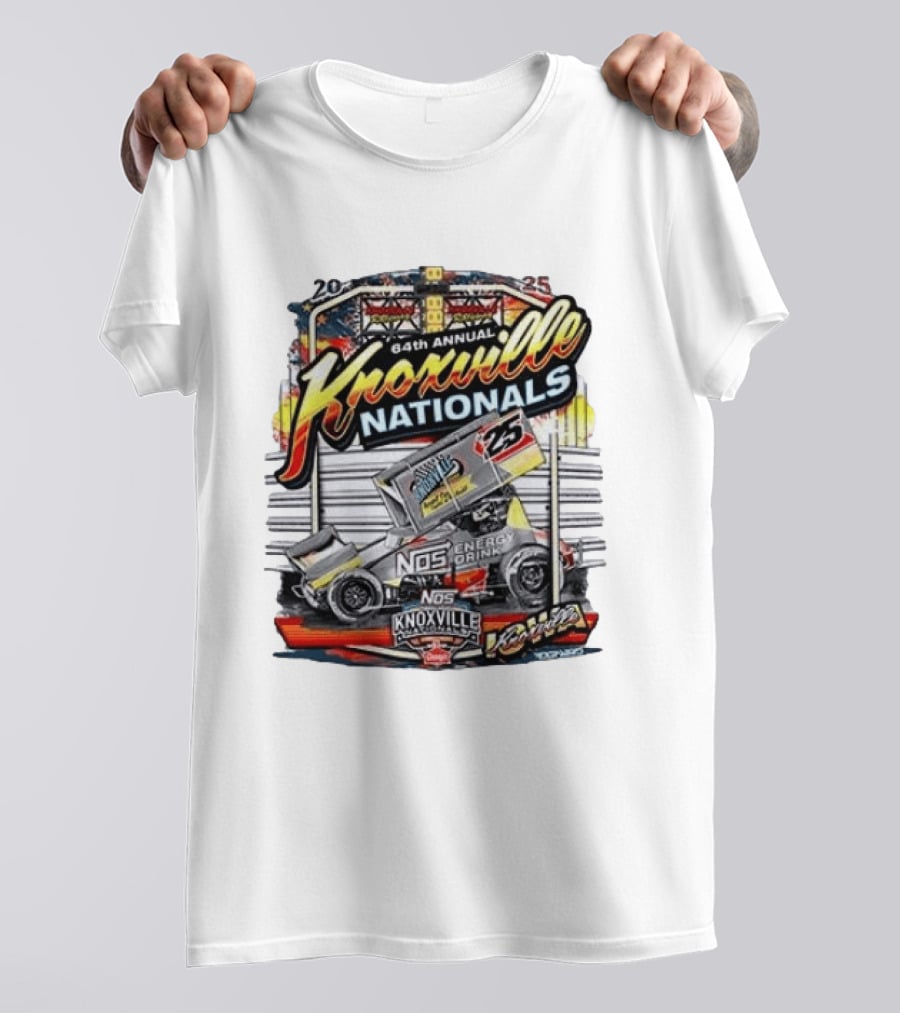 64th Annual Knoxville Nationals 25 NOS Energy Drink Sprint Car Racing Event T-Shirt