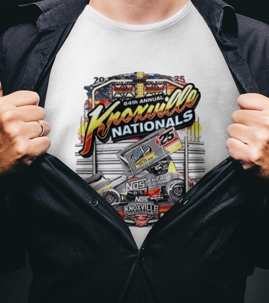 64th Annual Knoxville Nationals 25 NOS Energy Drink Sprint Car Racing Event T-Shirt