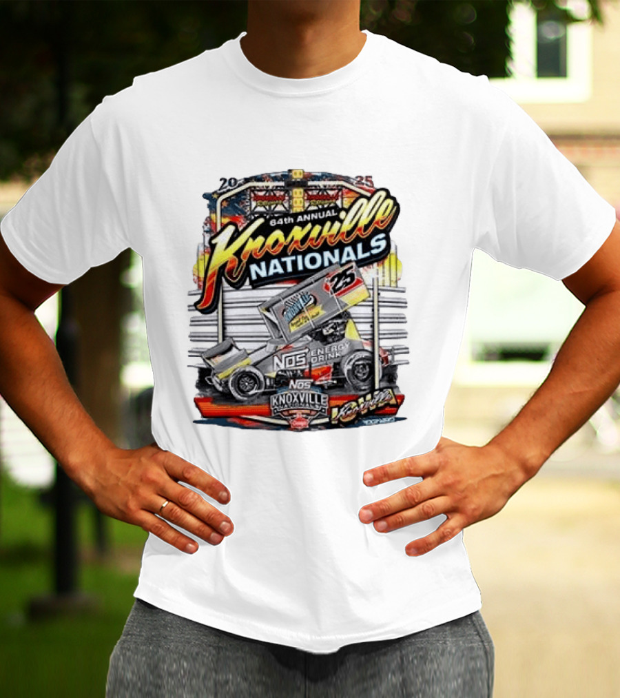 64th Annual Knoxville Nationals 25 NOS Energy Drink Sprint Car Racing Event T-Shirt