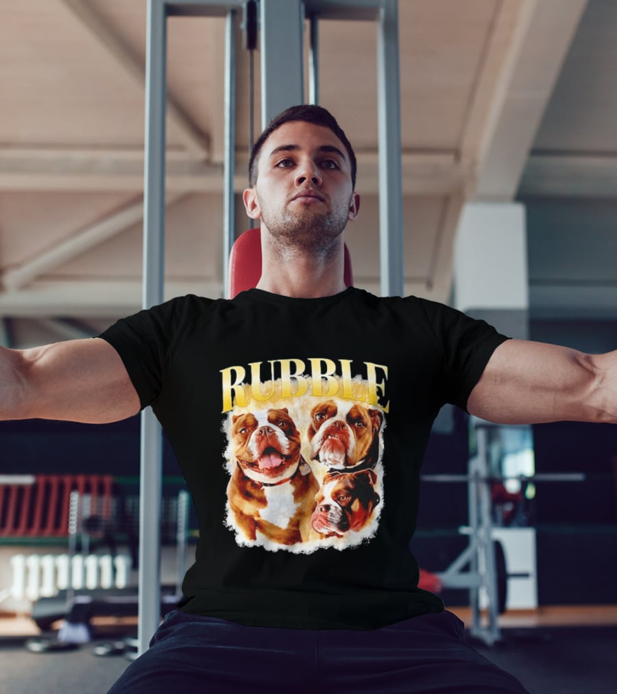 Rubble English Bulldog Dog Lover T-Shirt