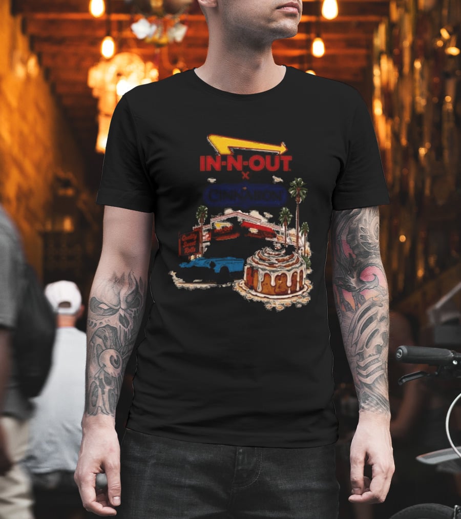 IN N OUT Cinnabon Sweet Stops Better Together Vintage Vibes T-Shirt