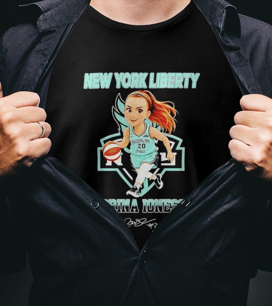New York Liberty Sabrina Ionescu Brooklyn Basketball T-Shirt