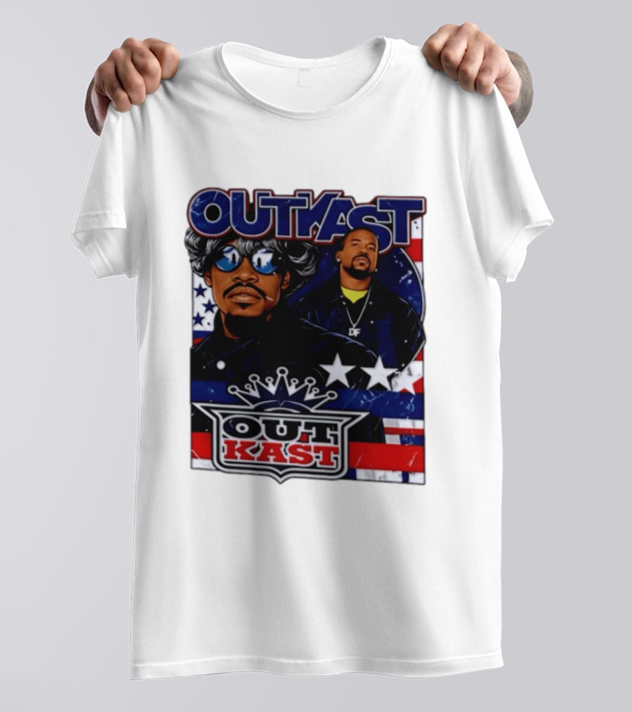 Outkast Legendary Duo Music Icon Stars And Stripes T-Shirt