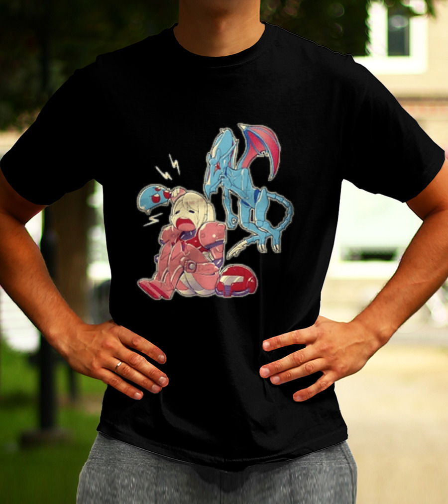 Samus Aran Metroid Bonk Cute Ridley And Chibi T-Shirt
