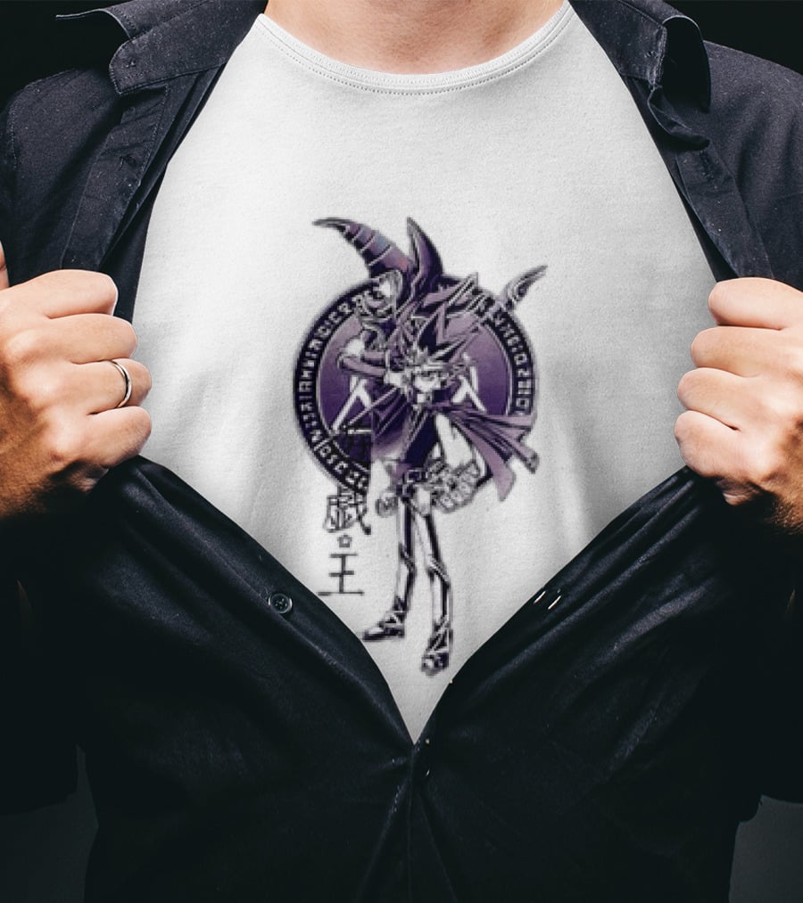 Yu Gi Oh Yami Yugi Dark Magician Spellcaster Symbol Anime T-Shirt