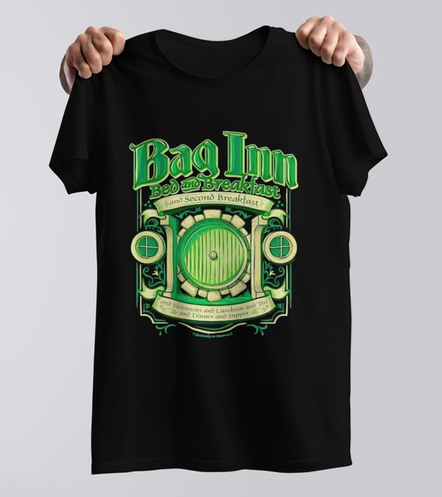 Bag Inn Bed And Breakfast Second Breakfast Elevensies Luncheon Tea Dinner Supper T-Shirt