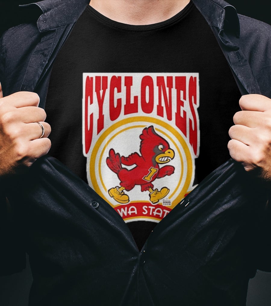 Iowa State Cyclones NCAA 1978 Mascot Bird T-Shirt
