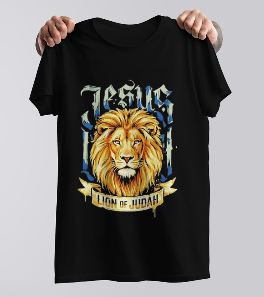 Jesus Lion Of Judah Christian Religious Symbol Powerful T-Shirt