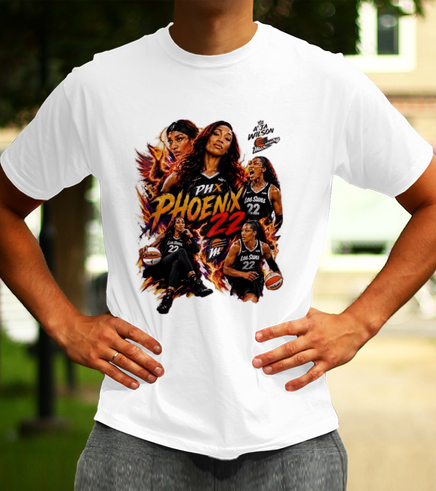 A'ja Wilson PHX Mercury Phoenix Los Suns 22 Basketball T-Shirt