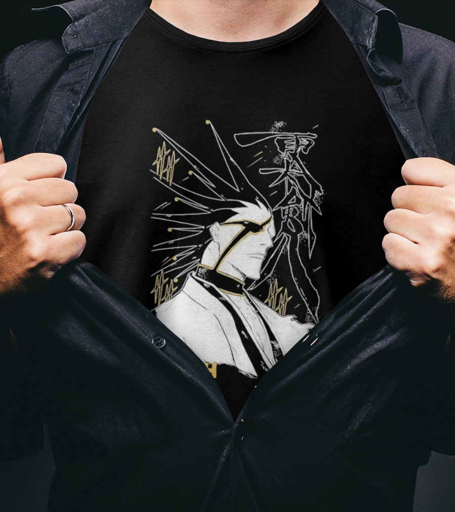 Kenpachi Zaraki Bleach Thousand Year Blood War Fan Art Character Sketch T-Shirt