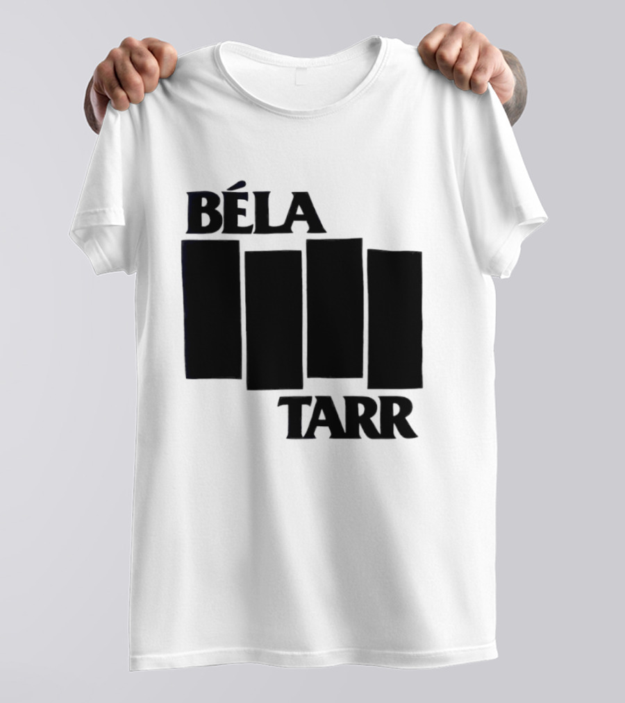 Béla Tarr Block Logo Homage Black Flag T-Shirt