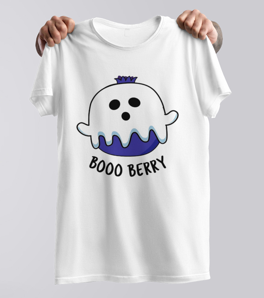 Boo Berry Ghost General Mills Cereal Inspired Booo Berry Ghost T-Shirt