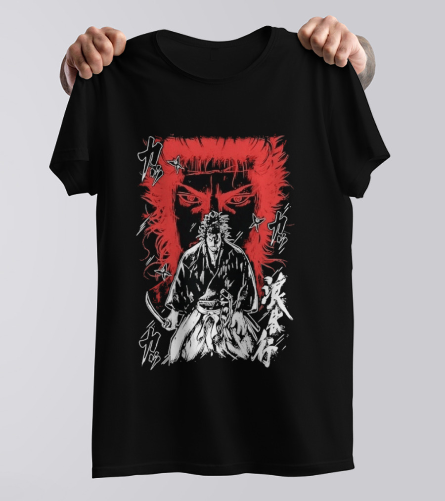 Vagabond Musashi Miyamoto Samurai Intense Manga T-Shirt
