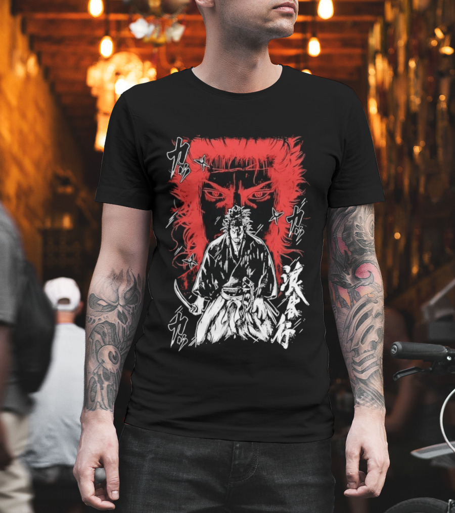 Vagabond Musashi Miyamoto Samurai Intense Manga T-Shirt