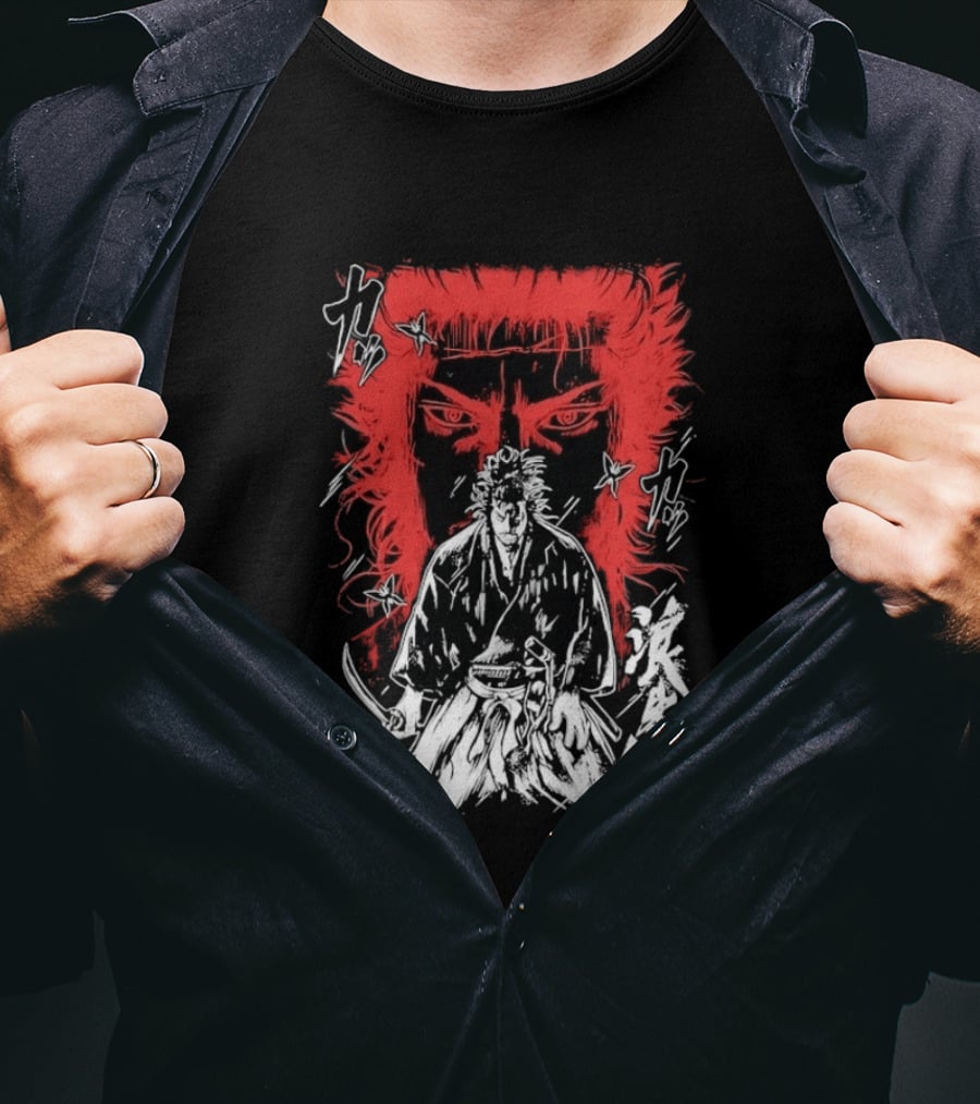 Vagabond Musashi Miyamoto Samurai Intense Manga T-Shirt