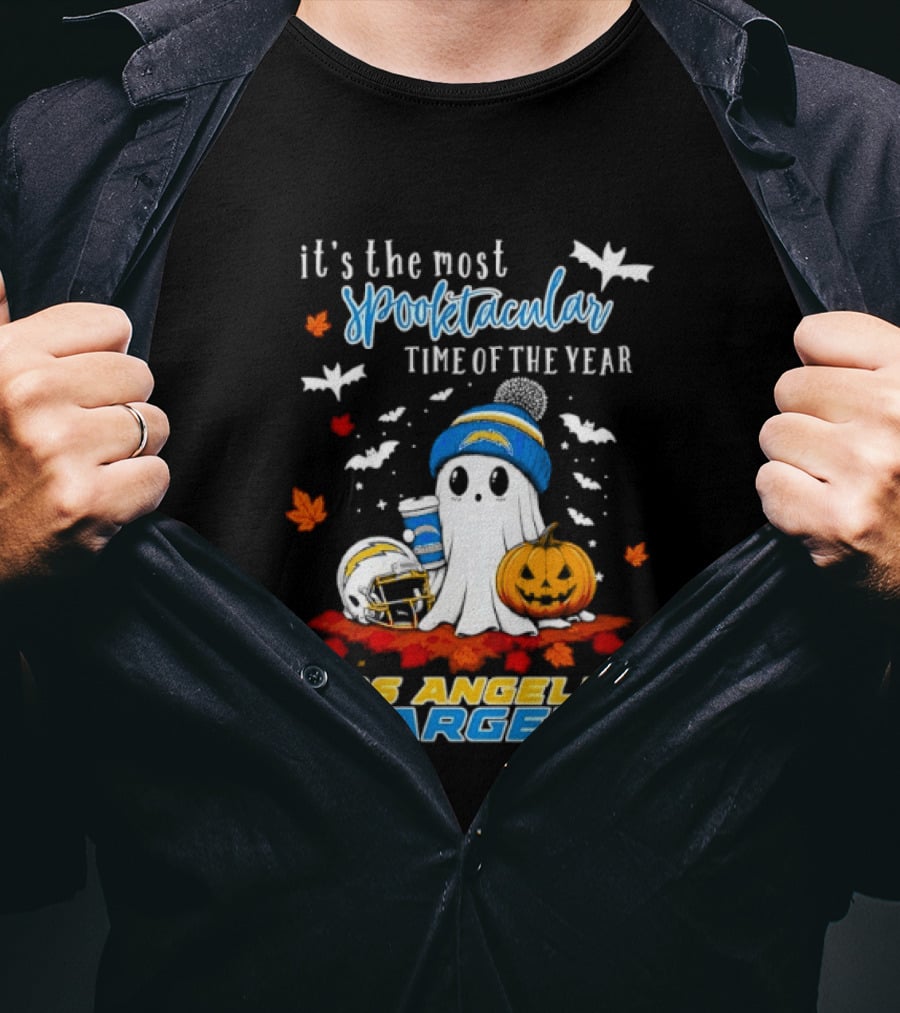 Los Angeles Chargers Most Spooktacular Time Ghost Halloween Football T-Shirt
