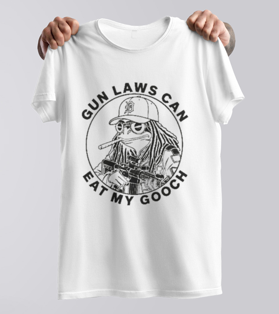 Gun Laws Can Eat My Gooch Detroit Tigers T-Shirt