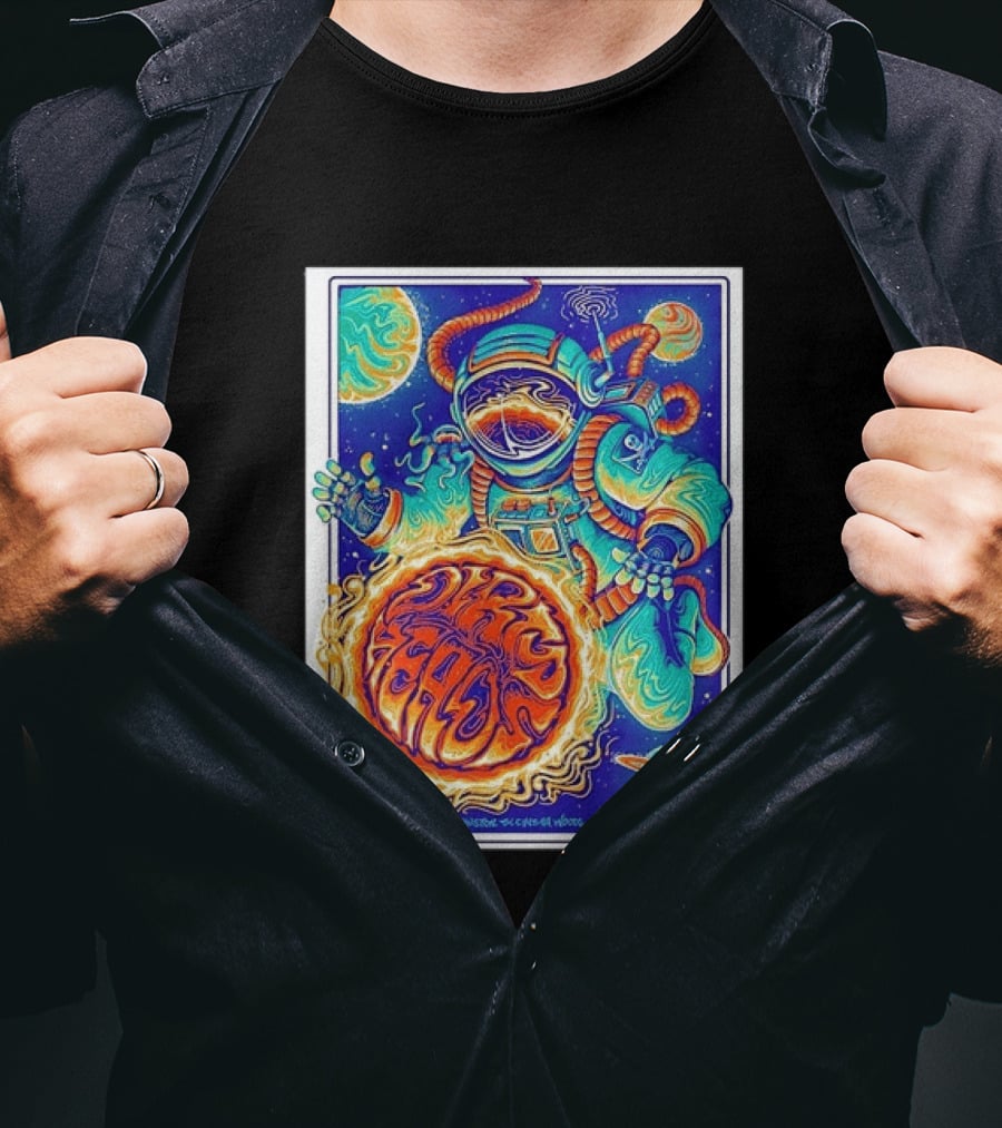 Dip Heads Astronaut Space Art August 23 2026 Houston TX Cynthia Woods Mitchell Pavilion T-Shirt