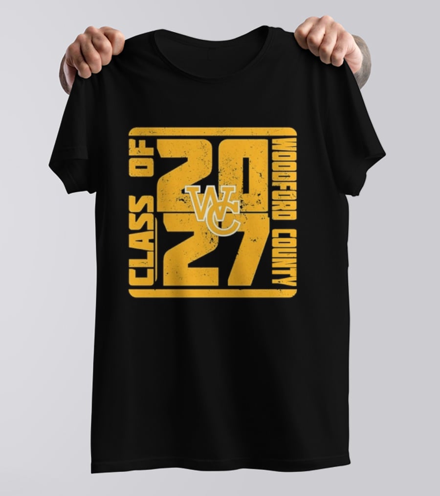 Distressed WC Class Of 2027 Woodford County T-Shirt