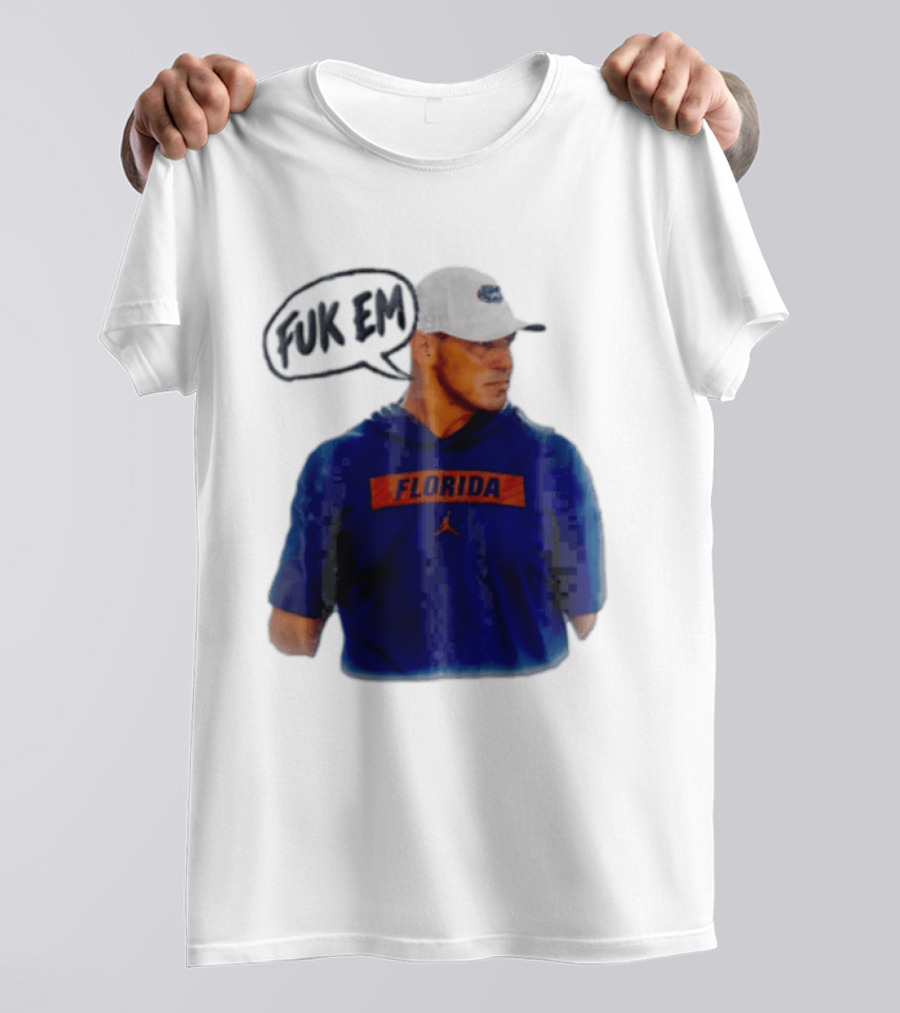 FLORIDA Coach Billy Napier Fuk Em Speech Bubble T-Shirt
