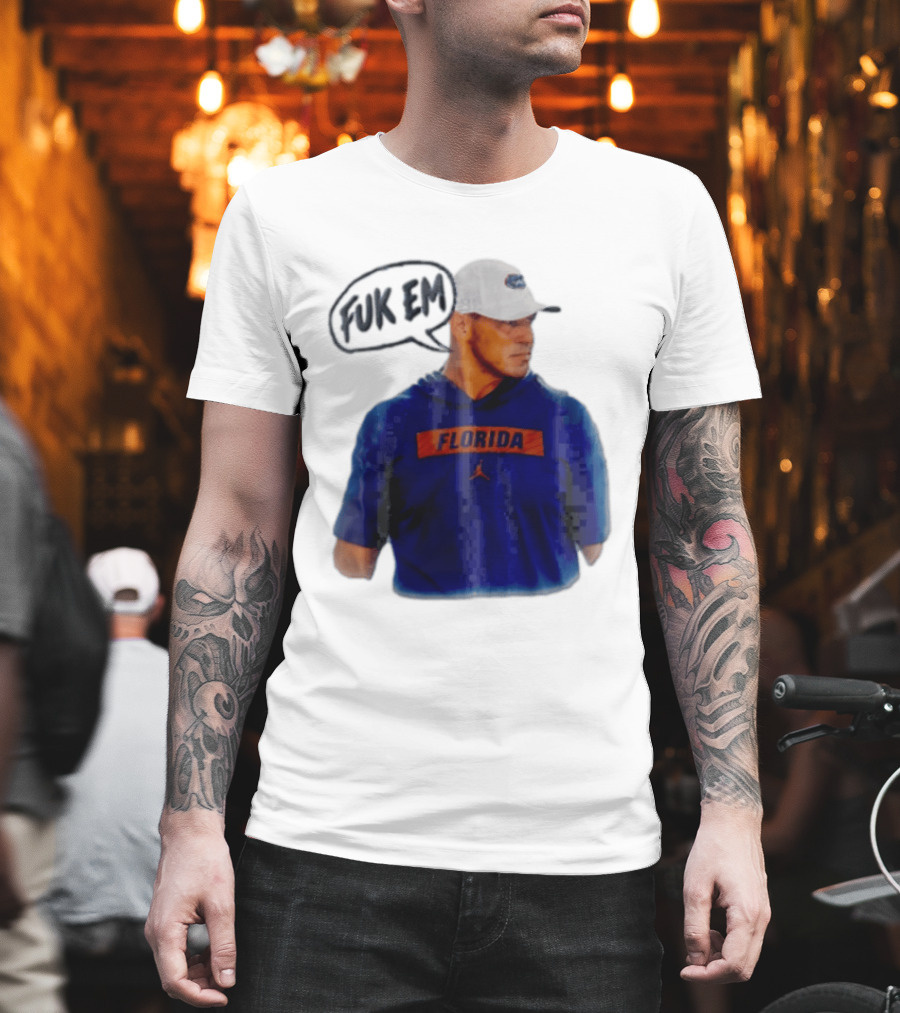 FLORIDA Coach Billy Napier Fuk Em Speech Bubble T-Shirt