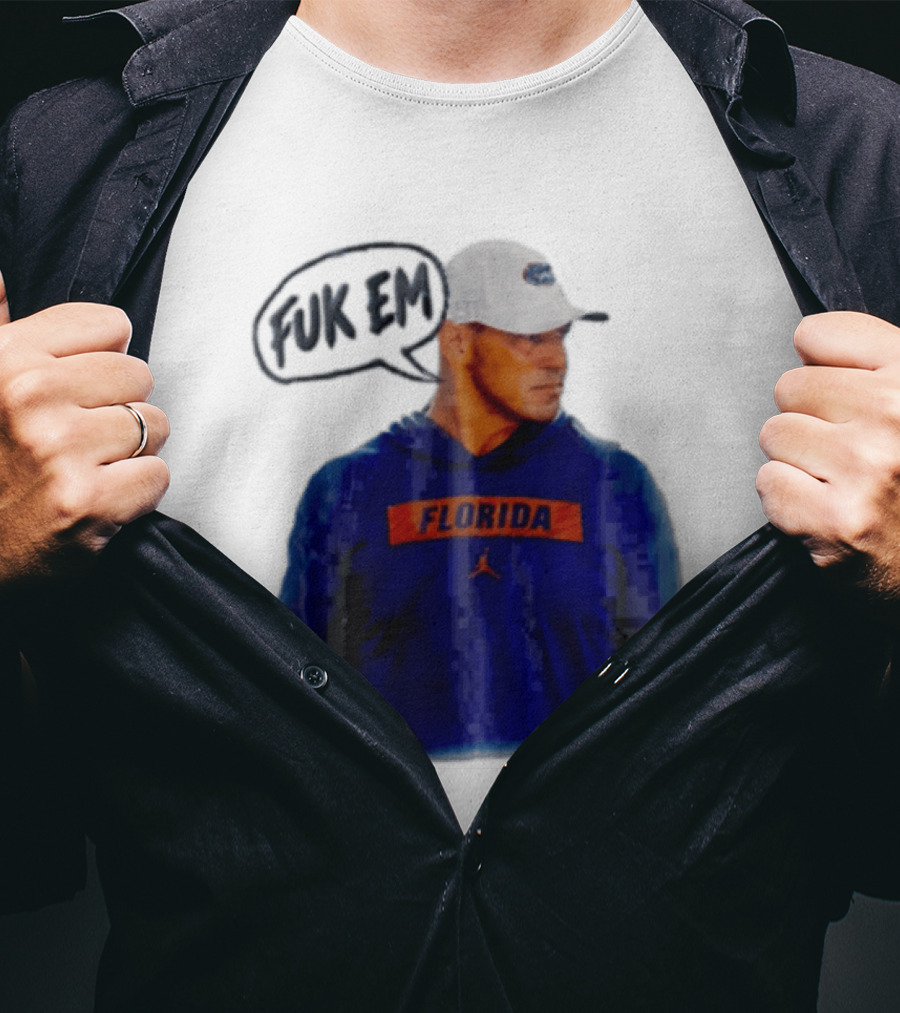FLORIDA Coach Billy Napier Fuk Em Speech Bubble T-Shirt