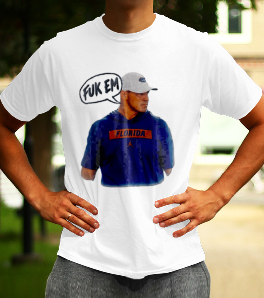FLORIDA Coach Billy Napier Fuk Em Speech Bubble T-Shirt