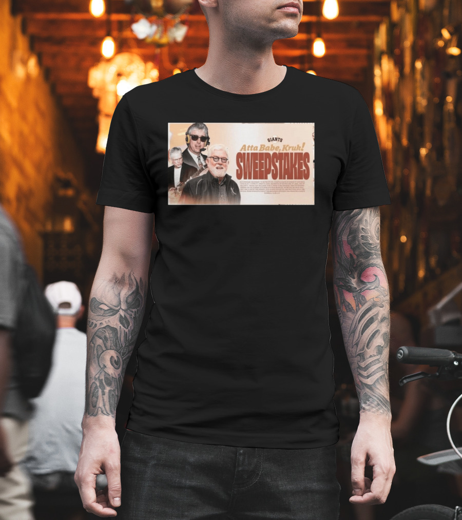 Giants Atta Babe Kruk Sweepstakes T-Shirt