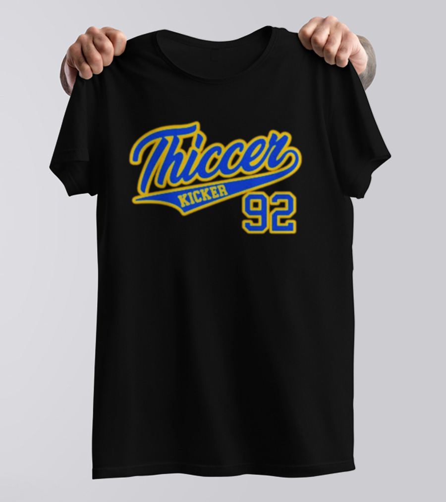 Harrison Mevis Thiccer Kicker 92 Rams Football T-Shirt