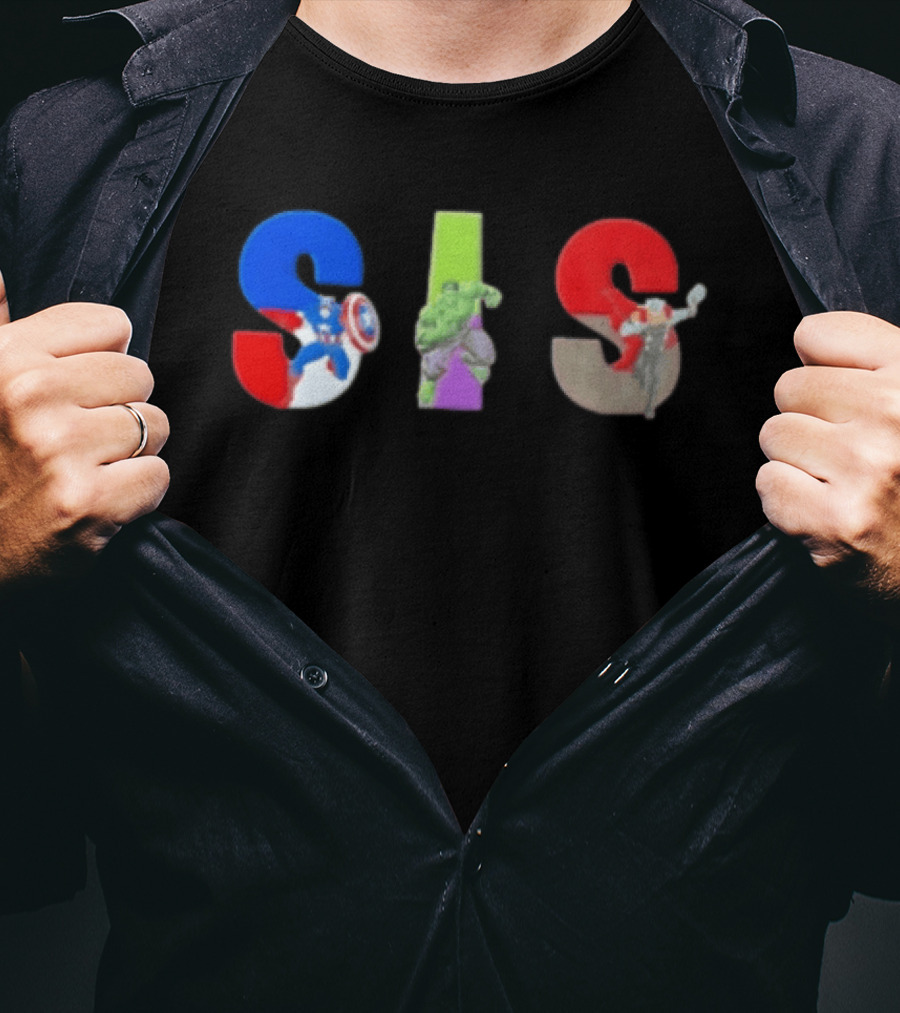 SIS Captain America Hulk Thor Avengers T-Shirt