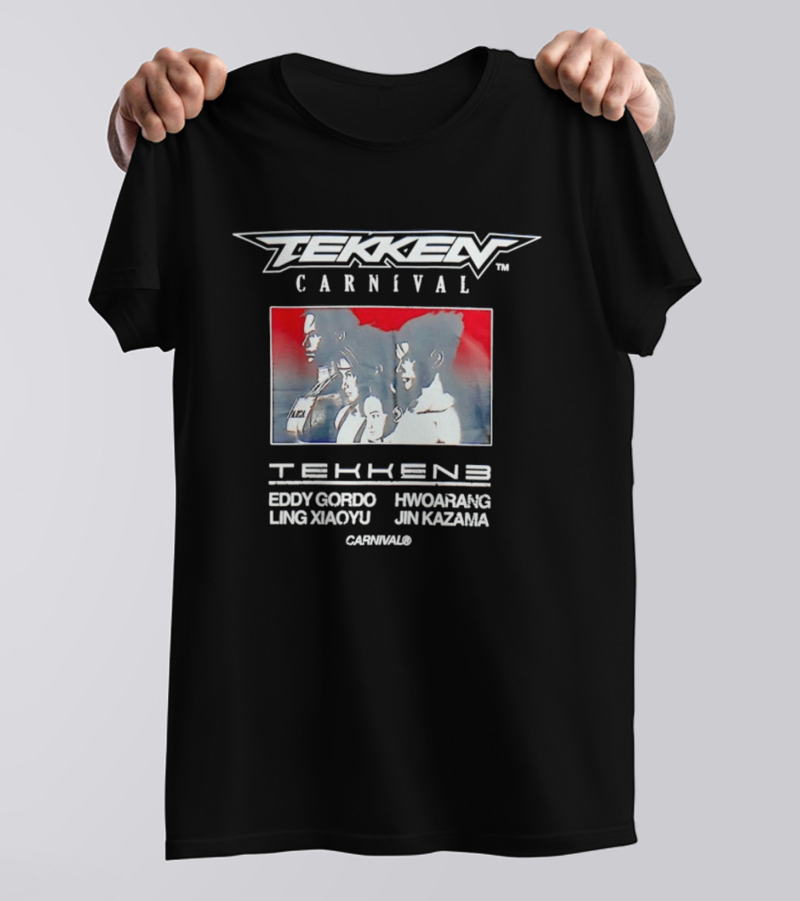 Tekken Carnival Featuring Eddy Gordo Hwoarang Ling Xiaoyu Jin Kazama T-Shirt