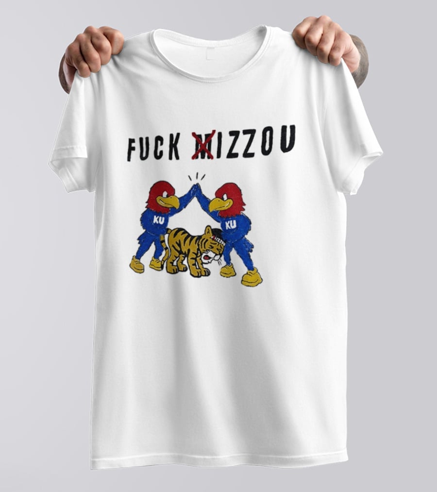 Fuck Mizzou KU Jayhawks Rivalry Missouri Tigers T-Shirt