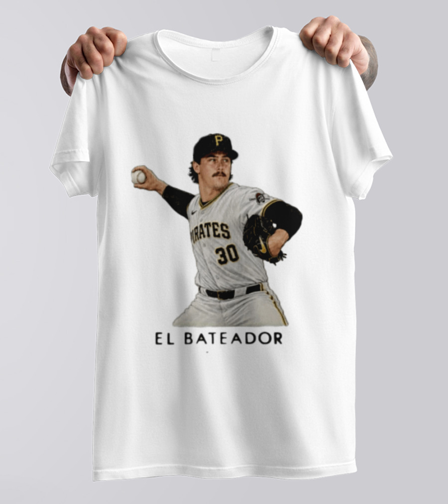 Pittsburgh Pirates Paul Skenes El Bateador Pitcher 30 MLB Baseball T-Shirt