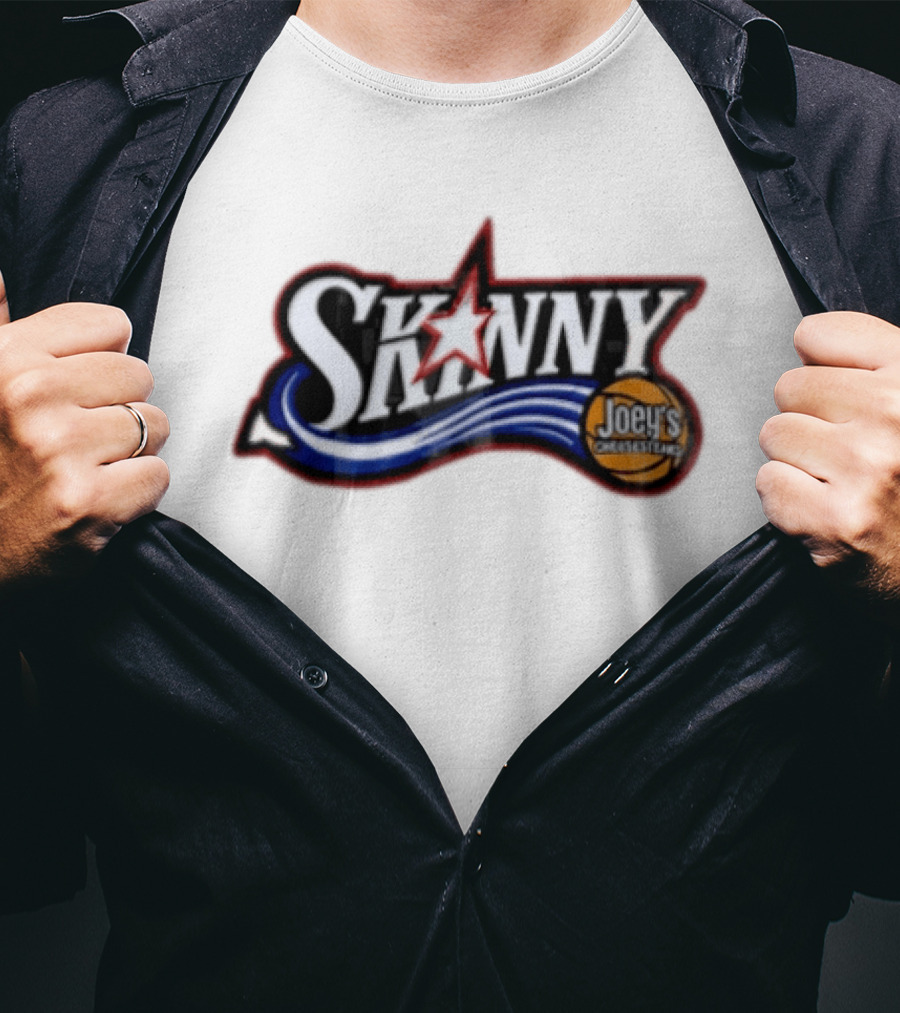Skinny Joey's Cheesesteaks Basketball Star Wave T-Shirt