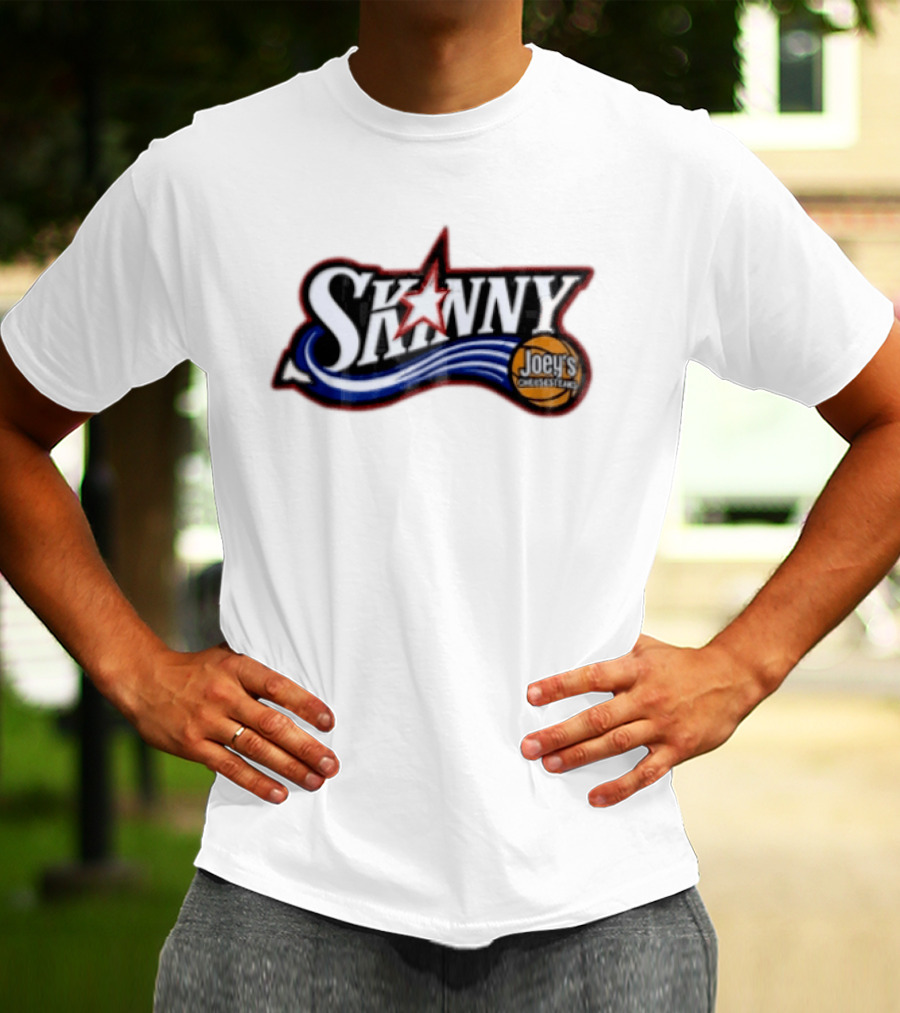 Skinny Joey's Cheesesteaks Basketball Star Wave T-Shirt