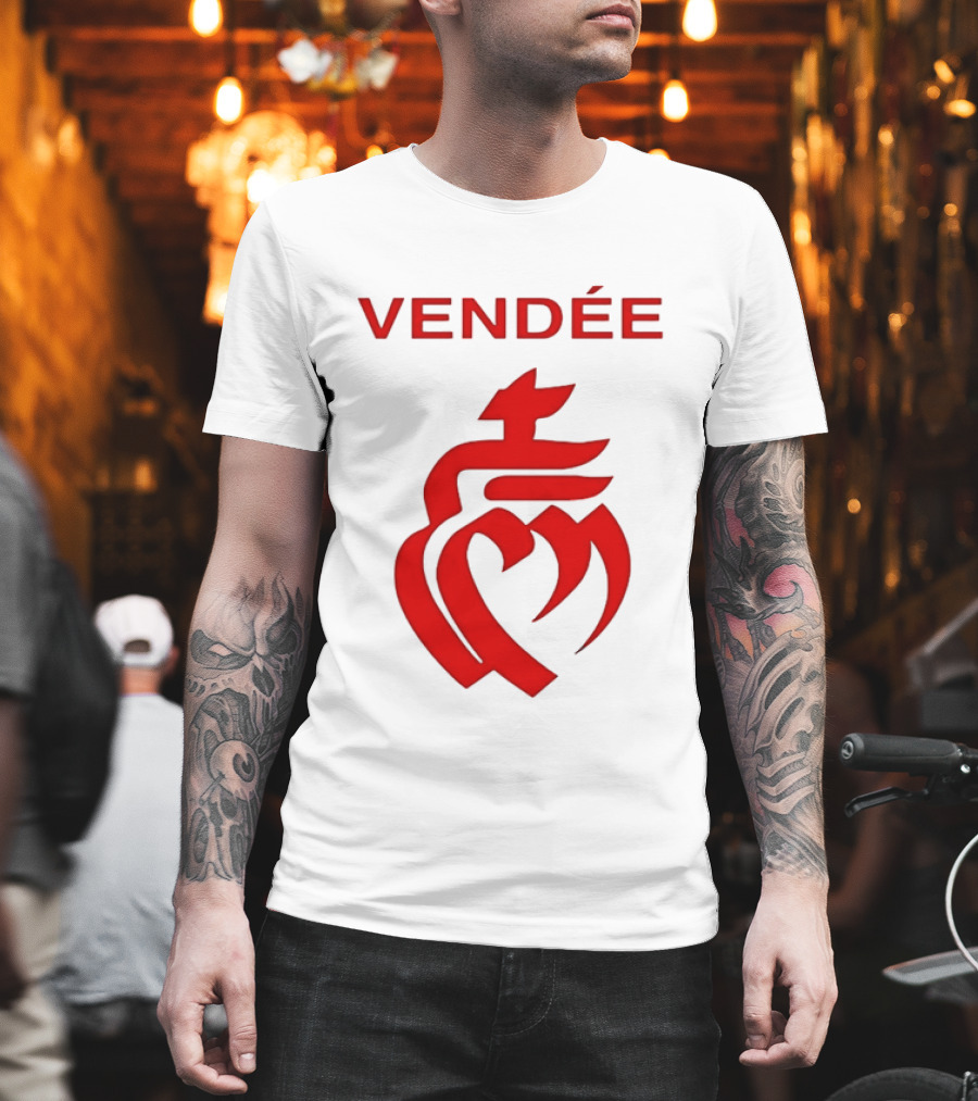 Vendée Sacred Heart Emblem France T-Shirt