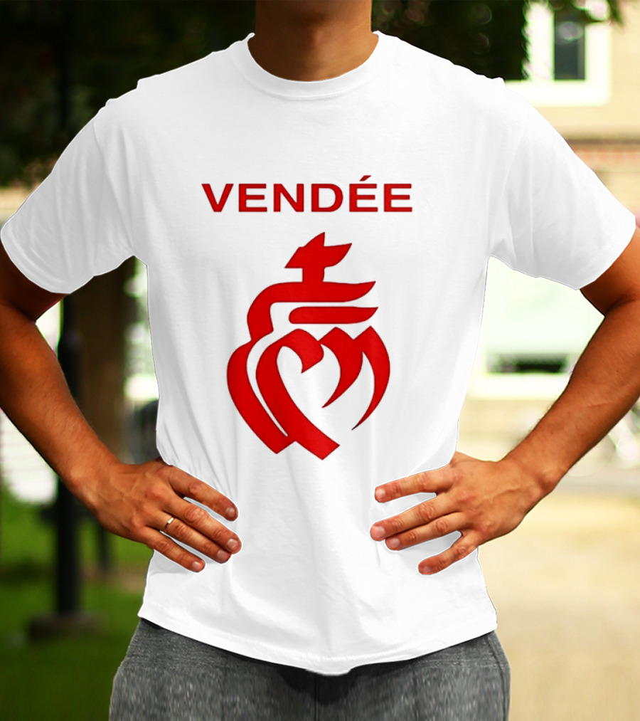 Vendée Sacred Heart Emblem France T-Shirt