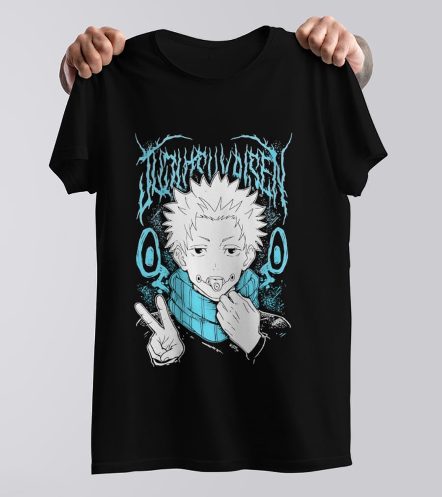Jujutsu Kaisen Yuji Itadori Anime Manga Peace Sign T-Shirt